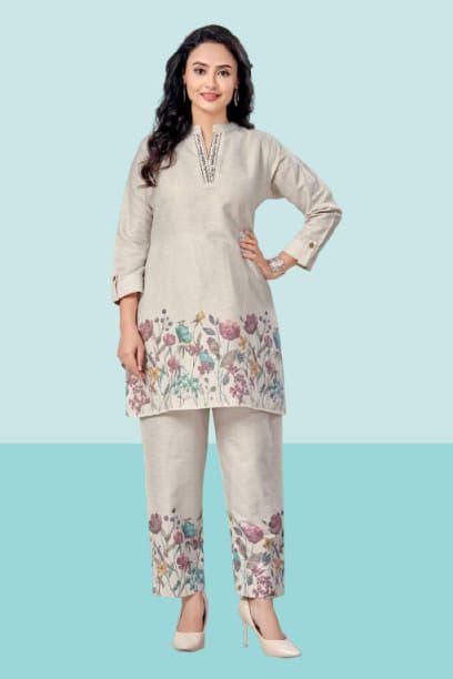 Shree Shanti Selection - Linen-Kurta Coord Set